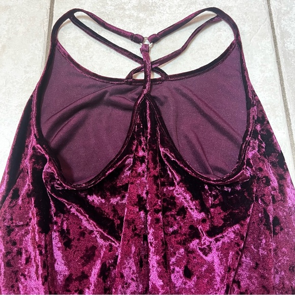 NWOT Doe & Rae Burgundy Flowy Cami Tunic Tank Top - Picture 7 of 11